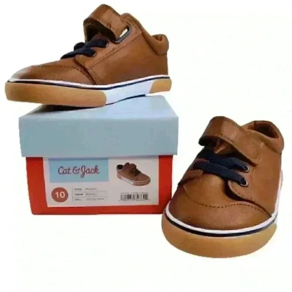 Cat & Jack Toddler's Vance Sneakers Brown Lace-Up - Picture 7 of 14